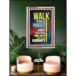 WALK BEFORE ME   Bible Verse Frames online   (GWAMBASSADOR9129)   "32X48"