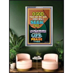 YOUR LOVING KINDNESS IS BETTER THAN LIFE   Biblical Paintings Acrylic Glass Frame   (GWAMBASSADOR9239)   "32X48"