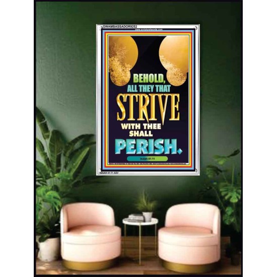 ALL THEY THAT STRIVE WITH YOU   Contemporary Christian Poster   (GWAMBASSADOR9252)   