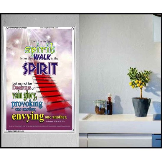 WALK IN THE SPIRIT   Large Framed Scripture Wall Art   (GWAMBASSADOR1667)   