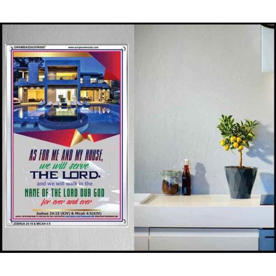 WE WILL SERVE THE LORD   Framed Bible Verses   (GWAMBASSADOR4567)   