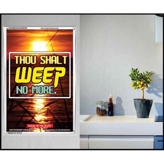 WEEP NO MORE   Framed Bible Verse   (GWAMBASSADOR6485)   