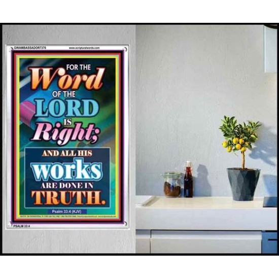 WORD OF THE LORD   Contemporary Christian poster   (GWAMBASSADOR7370)   