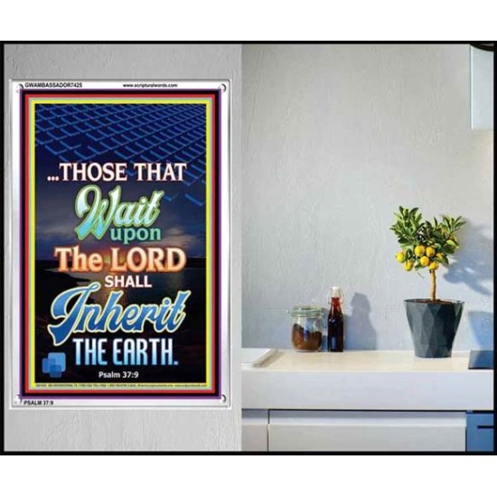 WAIT UPON THE LORD   Bible Verses Frame for Home   (GWAMBASSADOR7425)   