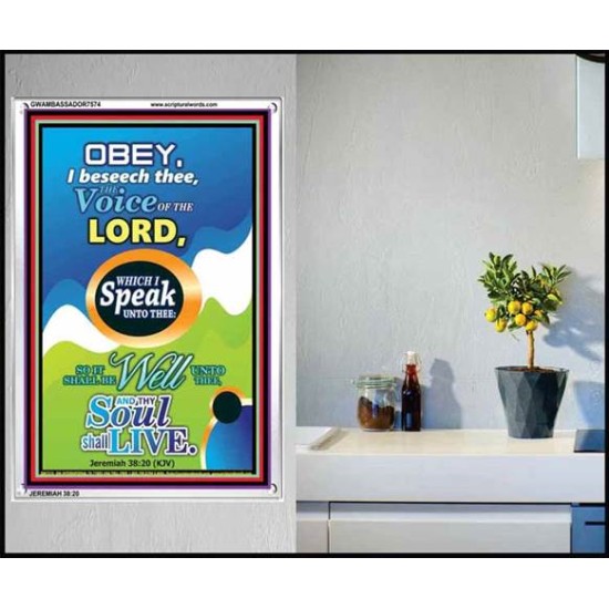 THE VOICE OF THE LORD   Contemporary Christian Poster   (GWAMBASSADOR7574)   