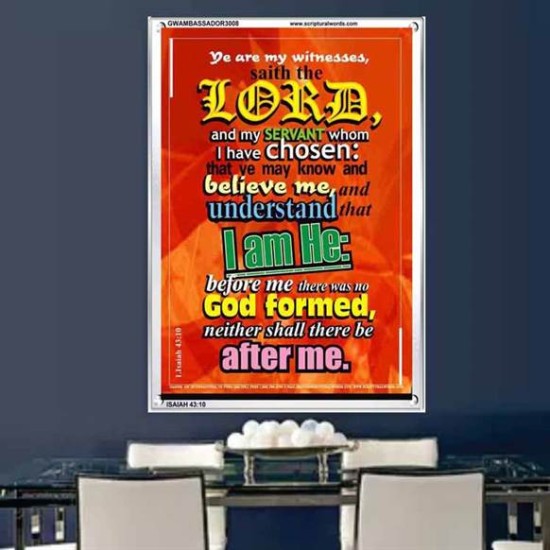YE ARE MY WITNESSES   Christian Frame Art   (GWAMBASSADOR3008)   