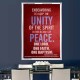 UNITY OF THE SPIRIT   Acrylic Glass Frame Scripture Art   (GWAMBASSADOR3995)   