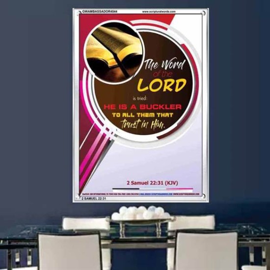 THE WORD OF THE LORD   Framed Hallway Wall Decoration   (GWAMBASSADOR4544)   