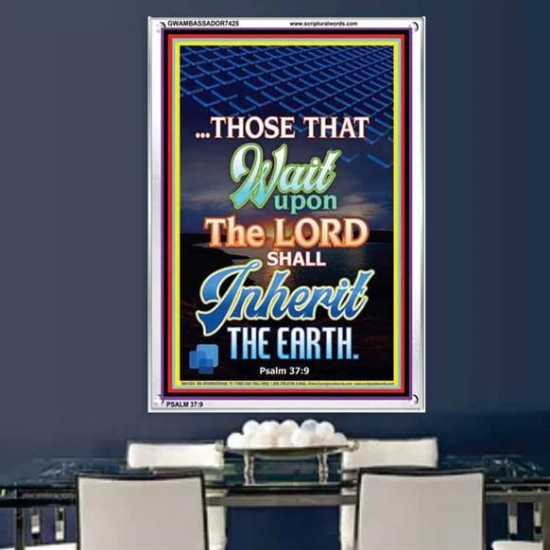 WAIT UPON THE LORD   Bible Verses Frame for Home   (GWAMBASSADOR7425)   