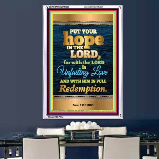 UNFAILING LOVE   Bible Scriptures on Love frame   (GWAMBASSADOR7630)   