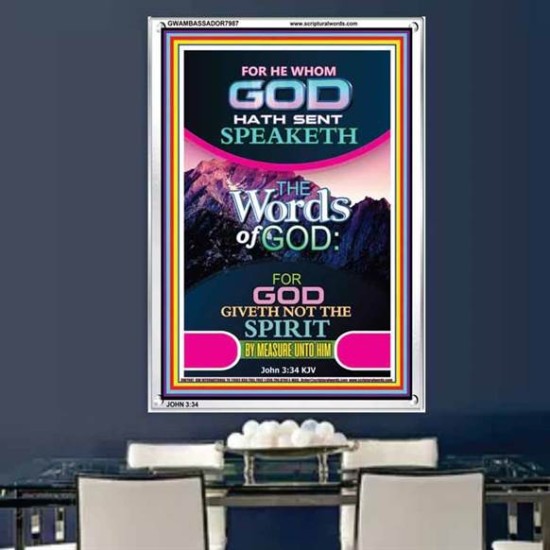 THE WORDS OF GOD   Framed Interior Wall Decoration   (GWAMBASSADOR7987)   