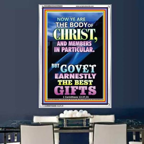 YE ARE THE BODY OF CHRIST   Bible Verses Framed Art   (GWAMBASSADOR8853)   