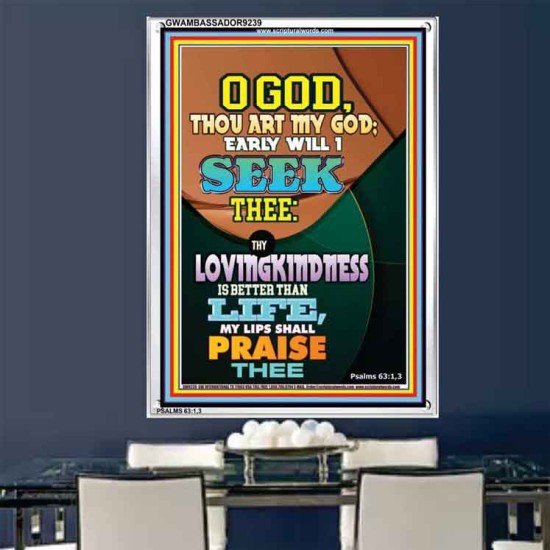 YOUR LOVING KINDNESS IS BETTER THAN LIFE   Biblical Paintings Acrylic Glass Frame   (GWAMBASSADOR9239)   