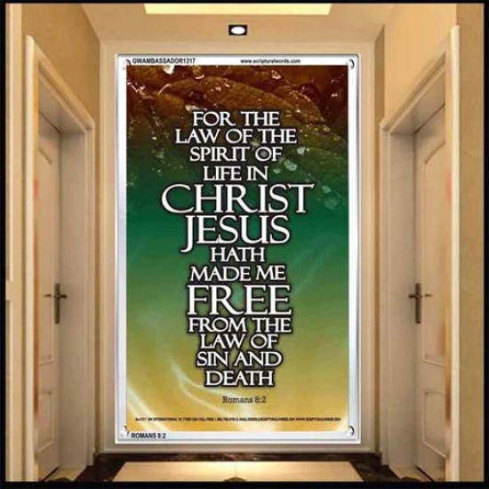 THE SPIRIT OF LIFE IN CHRIST JESUS   Framed Religious Wall Art    (GWAMBASSADOR1317)   