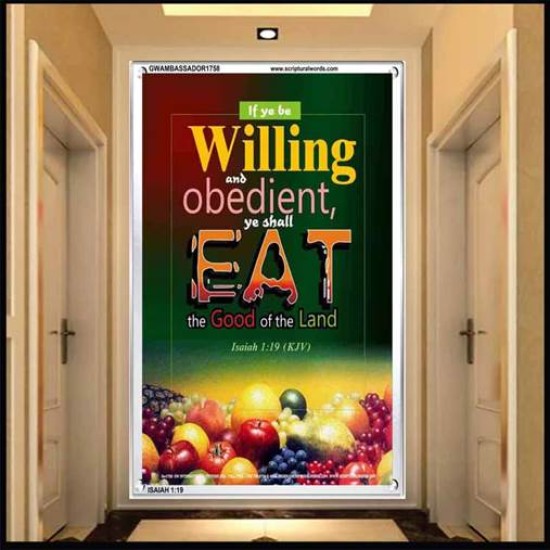 WILLING AND OBEDIENT   Christian Paintings Frame   (GWAMBASSADOR1758)   