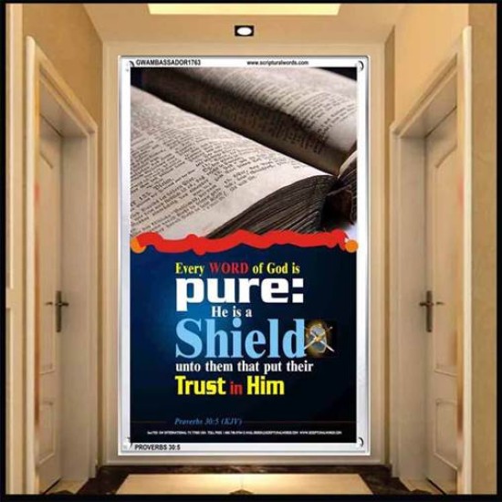 TRUST IN HIM   Scripture Art Frame   (GWAMBASSADOR1763)   