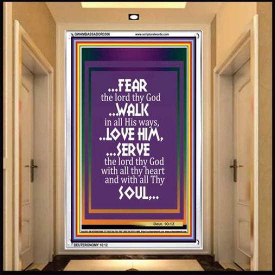 WALK IN ALL HIS WAYS   Scripture Art Prints   (GWAMBASSADOR3306)   