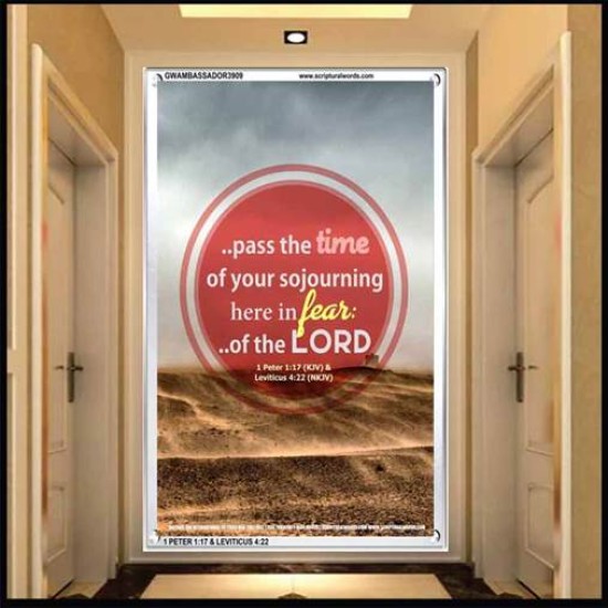 THE TIME OF YOUR SOJOURNING   Frame Bible Verse   (GWAMBASSADOR3909)   
