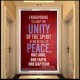 UNITY OF THE SPIRIT   Acrylic Glass Frame Scripture Art   (GWAMBASSADOR3995)   