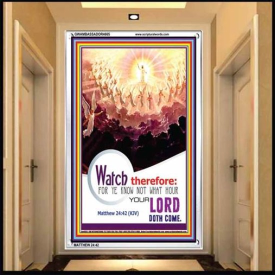 WATCH THEREFORE   Bible Verse Wall Art Frame   (GWAMBASSADOR4665)   