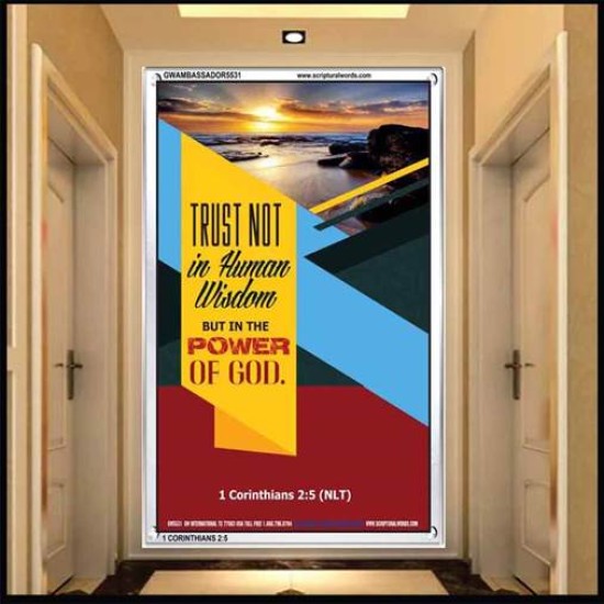 TRUST NOT IN HUMAN WISDOM   Christian Artwork Frame   (GWAMBASSADOR5531)   