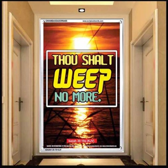 WEEP NO MORE   Framed Bible Verse   (GWAMBASSADOR6485)   