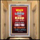 WAIT ON THE LORD   Bible Verses Wall Art Acrylic Glass Frame   (GWAMBASSADOR6535)   