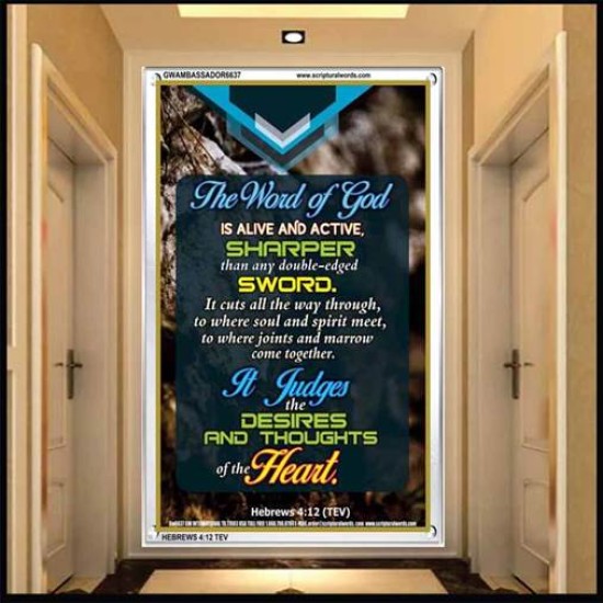 THE WORD OF GOD   Inspirational Wall Art Wooden Frame   (GWAMBASSADOR6637)   