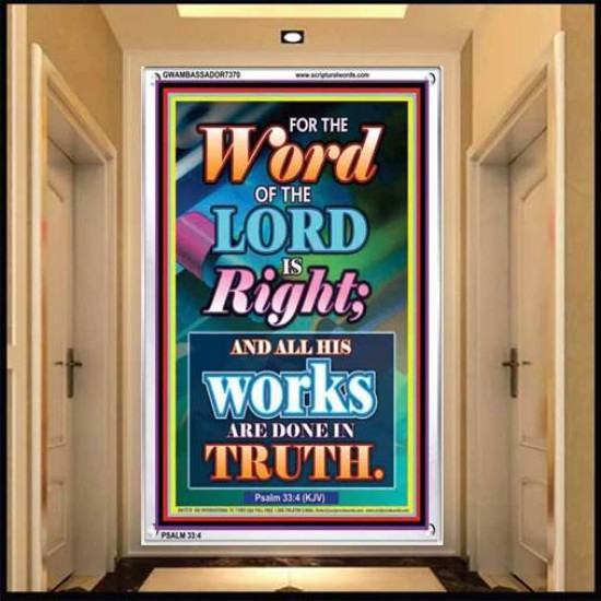 WORD OF THE LORD   Contemporary Christian poster   (GWAMBASSADOR7370)   