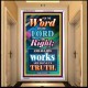 WORD OF THE LORD   Contemporary Christian poster   (GWAMBASSADOR7370)   