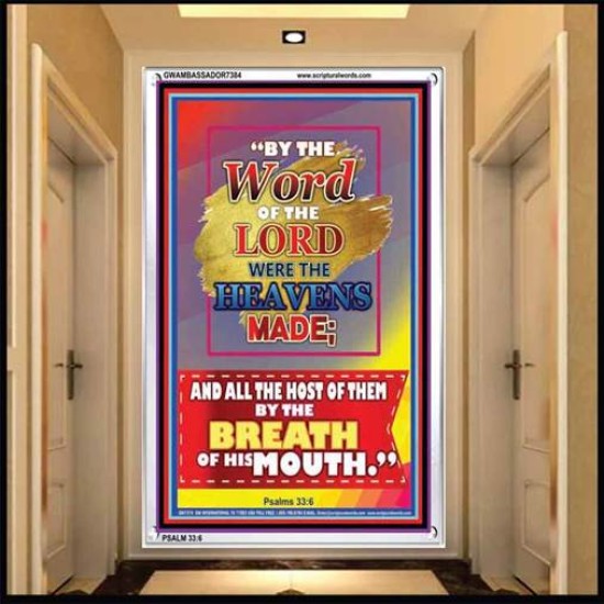 WORD OF THE LORD   Framed Hallway Wall Decoration   (GWAMBASSADOR7384)   