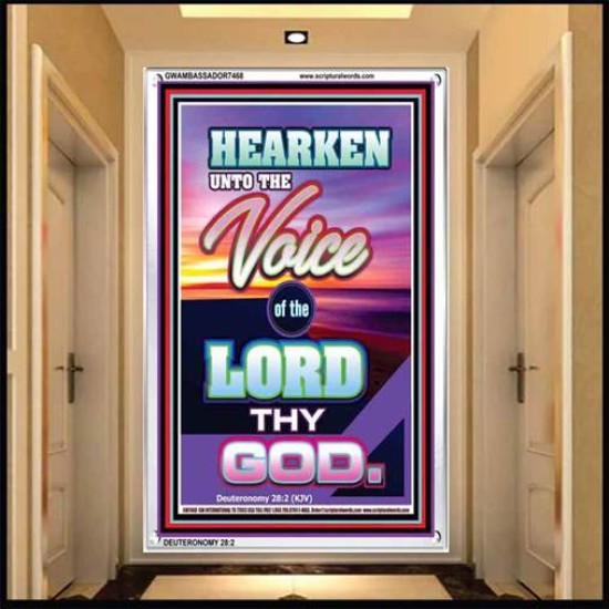 THE VOICE OF THE LORD   Christian Framed Wall Art   (GWAMBASSADOR7468)   