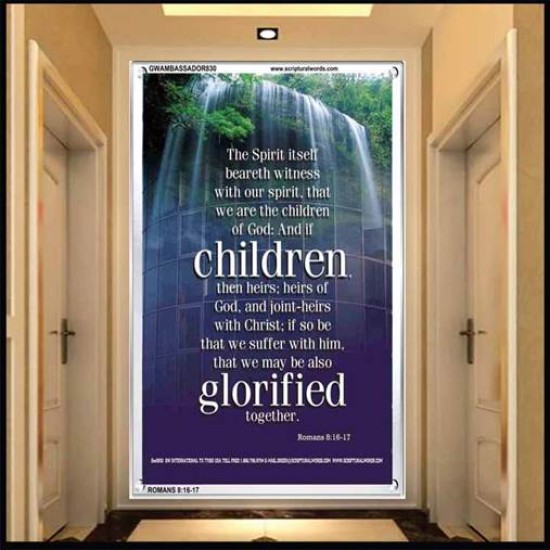 WE ARE THE CHILDREN OF GOD   Scriptural Portrait Acrylic Glass Frame   (GWAMBASSADOR830)   