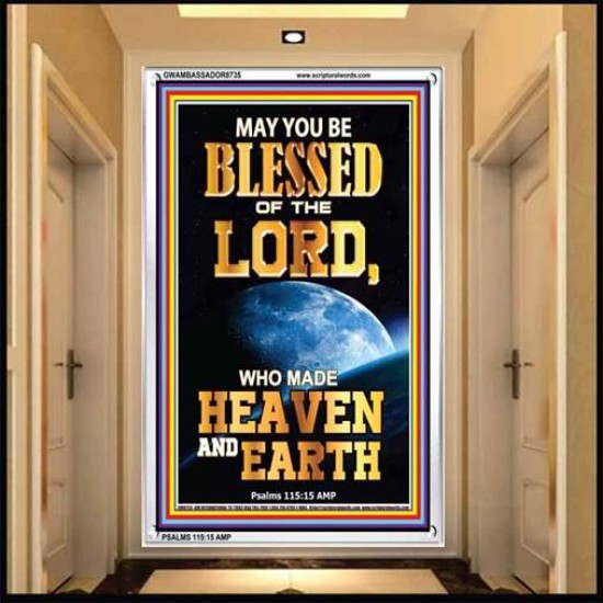 WHO MADE HEAVEN AND EARTH   Encouraging Bible Verses Framed   (GWAMBASSADOR8735)   