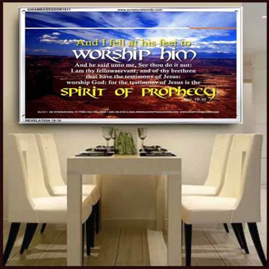 WORSHIP HIM   Custom Framed Bible Verse   (GWAMBASSADOR1511)   