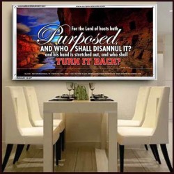 WHO SHALL DISANNUL IT   Large Frame Scriptural Wall Art   (GWAMBASSADOR1531)   "48X32"