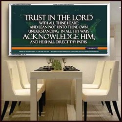 ACKNOWLEDGE HIM AND HE SHALL DIRECT THY PATHS   Framed Scriptural Dcor   (GWAMBASSADOR294)   