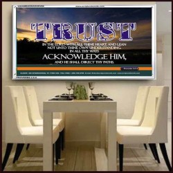 TRUST IN THE LORD   Modern Wall Art   (GWAMBASSADOR295)   "48X32"