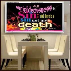 UNRIGHTEOUSNESS IS SIN   Modern Art   (GWAMBASSADOR3100)   "48X32"