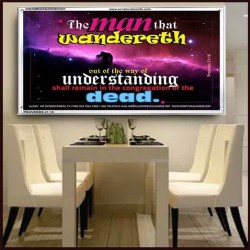 UNDERSTANDING   Inspirational Bible Verse Framed   (GWAMBASSADOR3351)   "48X32"