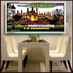 WISDOM AND UNDERSTANDING   Scripture Wall Art   (GWAMBASSADOR3782)   "48X32"