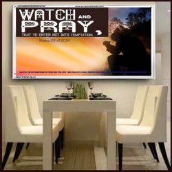 WATCH AND PRAY   Church office Paintings   (GWAMBASSADOR4154)   "48X32"