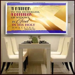 A FATHER TO THE FATHERLESS   Christian Quote Framed   (GWAMBASSADOR4248)   "48X32"