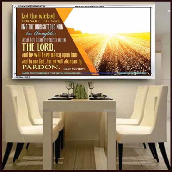 WICKEDNESS   Contemporary Christian Wall Art   (GWAMBASSADOR4758)   