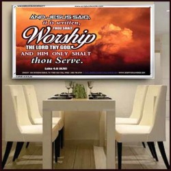 WORSHIP   Home Decor Art   (GWAMBASSADOR6377)   "48X32"