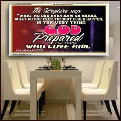 WHAT GOD HAS PREPARED FOR US   Wall Dcor   (GWAMBASSADOR6642)   "48X32"