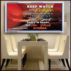 WATCH AND PRAY   Custom Biblical Painting   (GWAMBASSADOR6710)   "48X32"