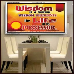 WISDOM   Framed Bible Verse   (GWAMBASSADOR6782)   "48X32"