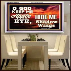 UNDER THE SHADOW OF THY WINGS   Frame Scriptural Wall Art   (GWAMBASSADOR8275)   "48X32"