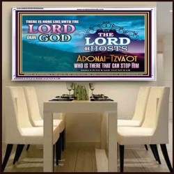 ADONAI TZVA'OT - LORD OF HOSTS   Christian Quotes Frame   (GWAMBASSADOR8650L)   